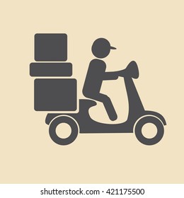 delivery moped icon