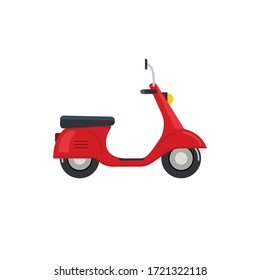 Delivery motorbike logo icon. Scooter bike vector icon