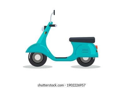 Delivery motorbike logo icon. Scooter bike vector icon