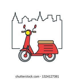delivery motorcycle scooter