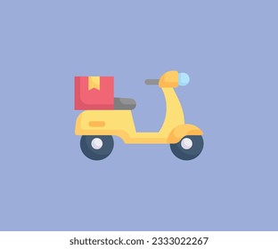 
delivery motorcycle vector icon design