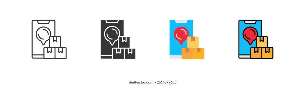 Delivery Multi Style Icon Sheet
