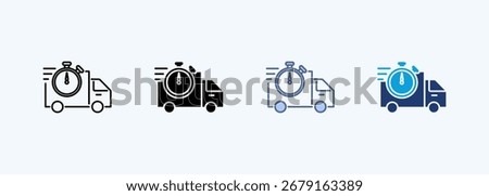 Delivery Multiple Style Icon Collection