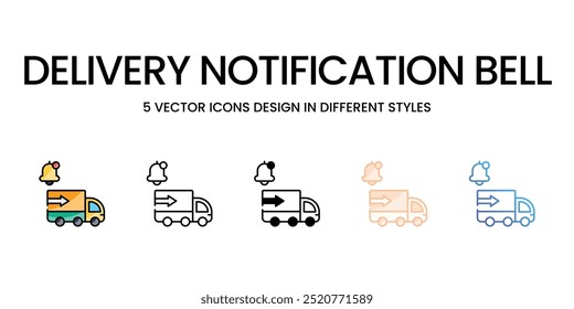 Conjunto de iconos vectoriales de Bell listos para usar para el Web y el App móvil