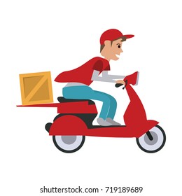 delivery on scooter icon image 