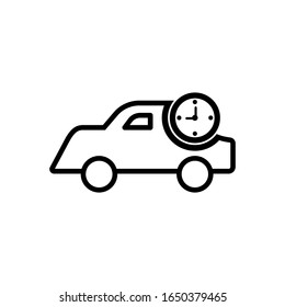 Delivery on time icon. Design template vector