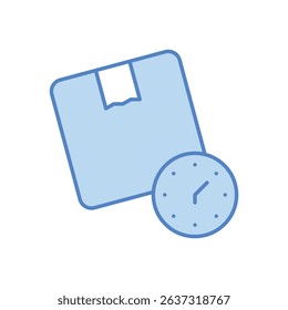 Delivery On Time Icon vector stock illustration