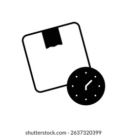 Delivery On Time Icon vector stock illustration