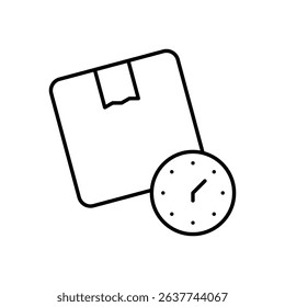 Delivery On Time Icon vector stock illustration