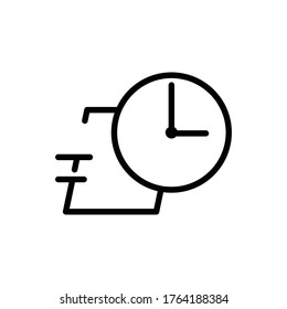 Delivery on time symbol. Design template vector