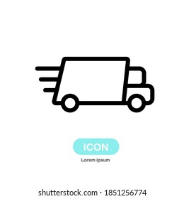 Delivery online icon vector isolated on white background.