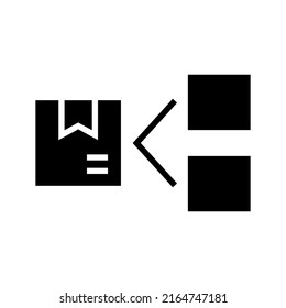 opciones de entrega icono o logotipo símbolo de signo aislado ilustración vectorial - iconos vectoriales de estilo negro de alta calidad
