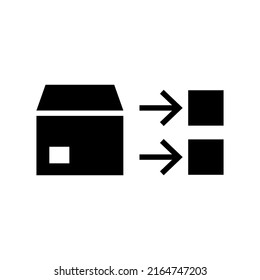 opciones de entrega icono o logotipo símbolo de signo aislado ilustración vectorial - iconos vectoriales de estilo negro de alta calidad
