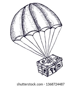 delivery order by parasute