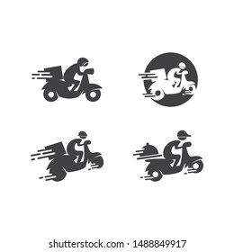 Delivery order  logo ilustration vector