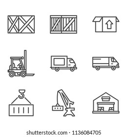 Delivery outline icon