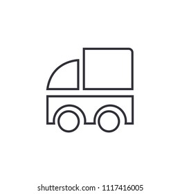 Delivery Outline Modern Simple Vector Icon