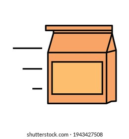 delivery package box icon isolated