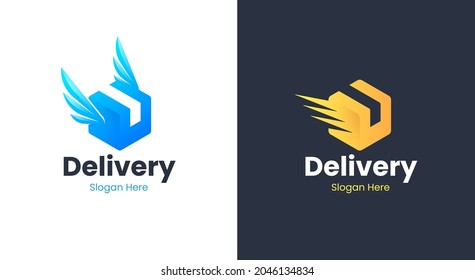 delivery package box logo design