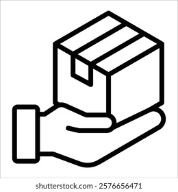 Delivery Package Icon Element For Design