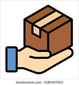 Delivery Package Icon Element For Design