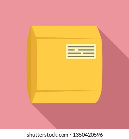 Delivery package icon. Flat illustration of delivery package vector icon for web design