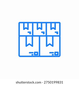 delivery package icon sign vector
