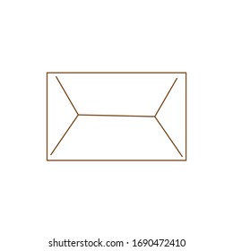 delivery package on white background, vector