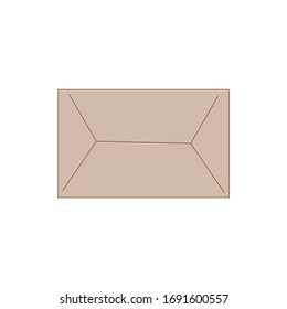 delivery package on white background, vector
