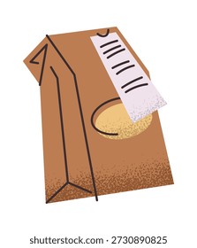 Delivery package postal sticker design