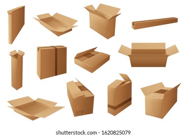 Download Corrugated Box Mockup High Res Stock Images Shutterstock