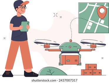 Delivery of packages by drone