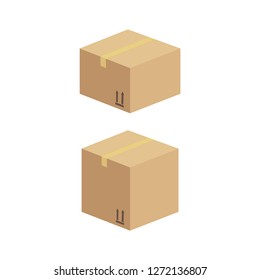 Delivery and packing box. Delivery warehouse pack