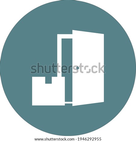 Delivery, parcel, to door, recieved icon vector image. Can also be used for Delivery and logistics. Suitable for use on web apps, mobile apps and print media.