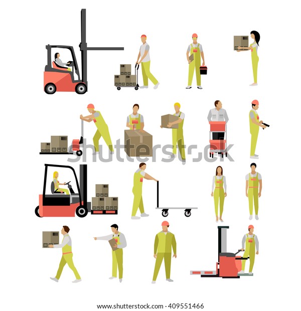 logistic clipart people