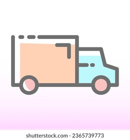 delivery pick up e commerce colored icon logo
