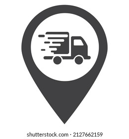 delivery place and delivery web icons. vector design