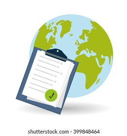 Delivery and planet  design, vector illustration