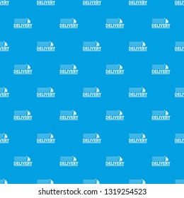 Delivery post pattern vector seamless blue repeat for any use