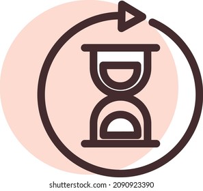 Delivery process, illustration, vector, on a white background.