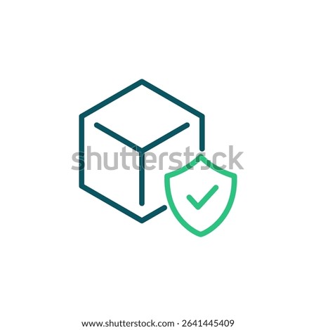 Delivery product icon. Safe packaging icon. Percel safety icon.	
