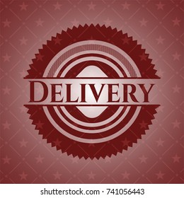 Delivery red emblem