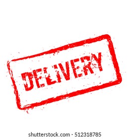 Delivery Red Rubber Stamp Isolated On Stock Vector (Royalty Free ...