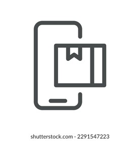 Delivery related icon outline and linear vector.