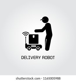 delivery robot and receiver