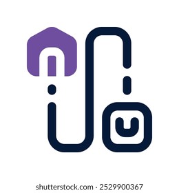delivery route icon. vector dual tone icon for your website, mobile, presentation, and logo design.