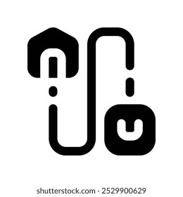 delivery route icon. vector glyph icon for your website, mobile, presentation, and logo design.