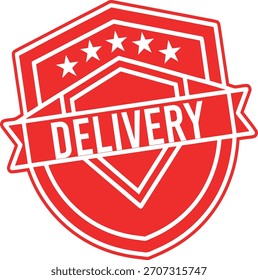 Sello de goma de la entrega. Ilustración vectorial de sello grunge de goma de entrega gratuita - Vector