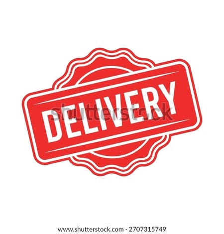 Delivery rubber stamp. Red Free delivery rubber grunge stamp vector illustration - Vector