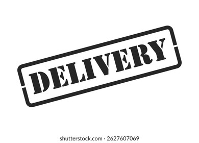 Delivery rubber stamp vector isolated